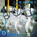 Didtek Triple Offset Stainless Steel Blow-out Proof Shaft Wafer Type Butterfly Valve